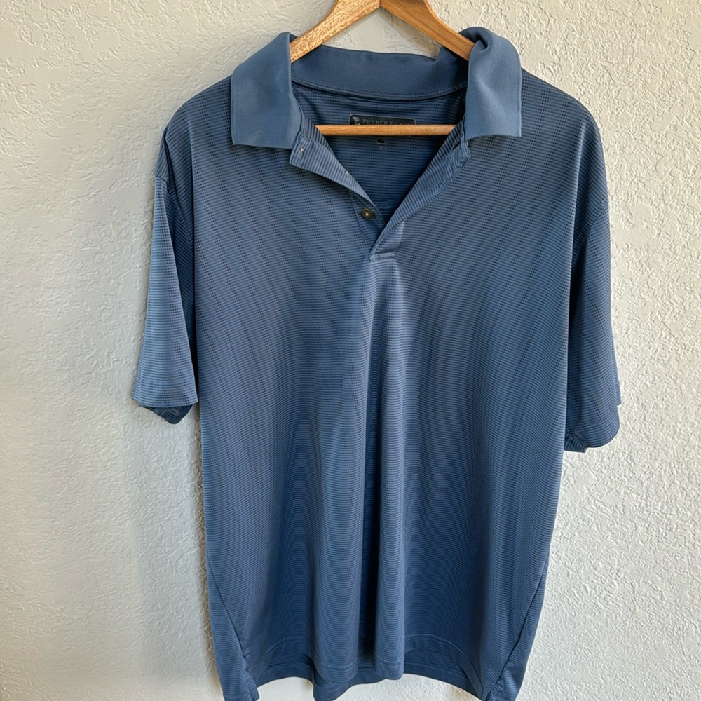 Men's Pebble Beach Striped Polo Golf Shirt size XL